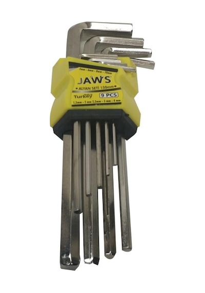 Jaws Alyan Anahtar Takımı Düz Uzun 9 Parça 180 Mm Jas 151