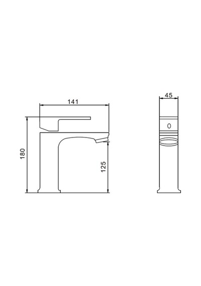 Lavabo Bataryası Elegance Krom Tek Kollu Musluk Modern Ve Şık Banyo Armatürü Krom