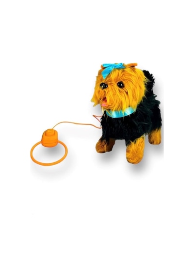 Vardem Tasmalı Hareketli Yürüyen Peluş Köpek Fiyonklu