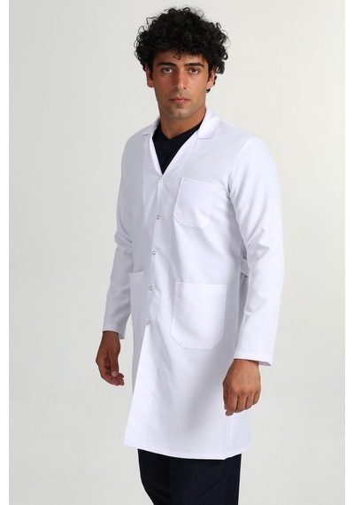 Önlük Uzun Gömlek Yaka Doktor Hemşire Öğretmen Önlüğü