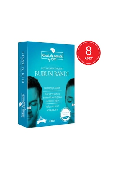 Rituel De Beaute Nefes Almaya Yardımcı Burun Bandı 10'lu x 8 Paket Rituel De Beaute Nefes Almaya Yardımcı Burun Bandı 10'lu x 8 Paket