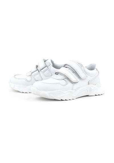 Rakerplus Hakiki Deri Beyaz Yüksek Tabanlı Kız Çocuk Sneakers Ayakkabı Beyaz