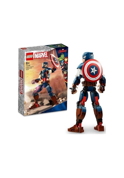LEGO® 76258 Super Heroes Kaptan Amerika Yapım Figürü 310 Parça
