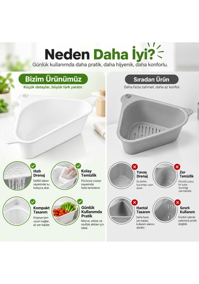 Lavabo Çöp Filtresi Ve Süzgeci - Vantuzlu Köşe Organizeri - Yemek Artığı Süzme Sepeti - Mutfak Evyesi Gider Koruyucu - Çıkarılabilir Plastik Hazne - Beyaz Lavabo Çöp Filtresi Ve Süzgeci - Vantuzlu Köşe Organizeri - Yemek Artığı Süzme Sepeti - Mutfak Evyesi Gider Koruyucu - Çıkarılabilir Plastik Hazne - Beyaz