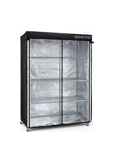 Sonicpro Bitki Yetiştirme Kabini 120x40x160 Microgreen Model Raflı Tekerli