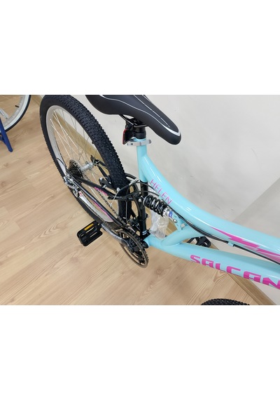 Salcano Helen 26 Jant V-fren Turkuaz Koyu Pembe Pembe Dağ Bisikleti Çok Renkli
