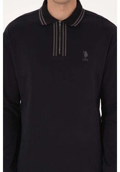 U.s. Polo Assn. Erkek Siyah Sweatshirt 50308927-vr046 Sıyah