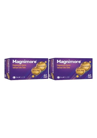 Magnezyum İçeren Takviye Edici Gıda 60 Kapsül 2 Paketi