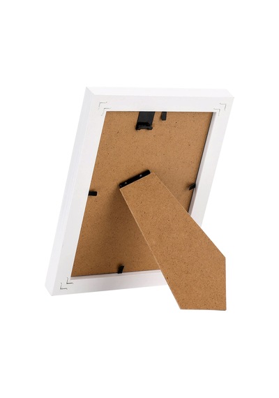 Vusıgn Vs655-wh Mdf Fotoğraf Çerçevesi 13x18 Cm Beyaz Kabartmalı Çerçeve Masaüstü Ve Duvar Askılı