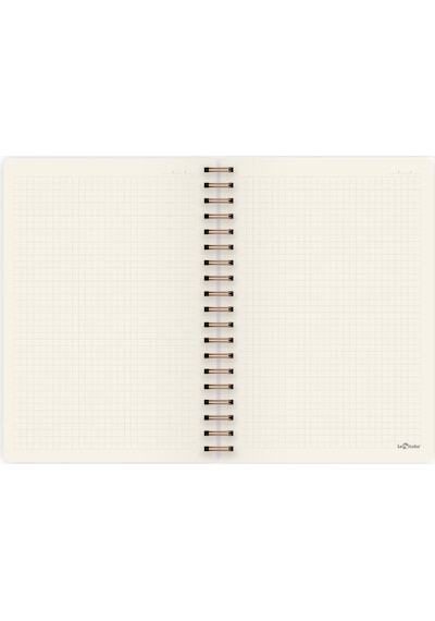 Botanical Spiralli Defter Kareli Kırmızı 17x24 Cm
