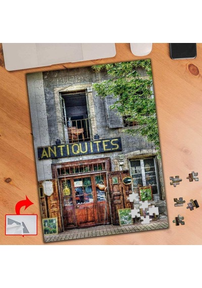Antikacı Dükkanı, Sokak 240 Parça Puzzle Yapboz Tablo-3654