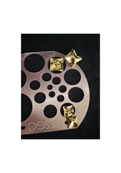 Kapitone Set Gold Metal Koleksiyon 3 Büyük 6 Küçük 30 Mm 48 Boy 23 Mm 36 Boy