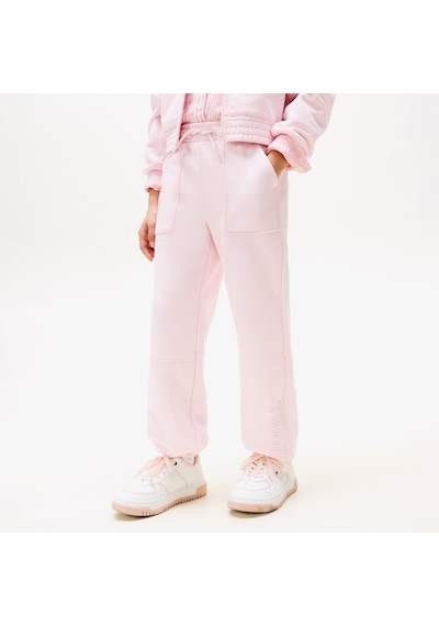 Tommy Hilfiger Textured Logo Çocuk Pembe Eşofman Altı Kg0kg08674 Pembe