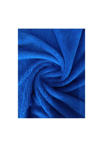 Çift Yüzlü Mavi Welsoft Peluş Kumaş 180 Cm En