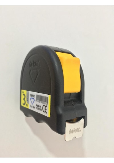 Dekor Şerit Metre Siyah 3m 16 MM 304