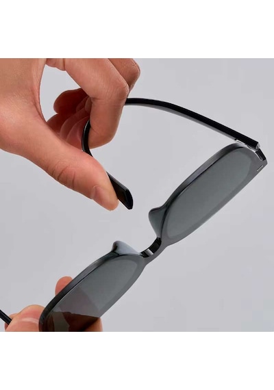 Mijia Square Polarize %95+ Oar Kaplama Uv400 Unisex Güneş Gözlüğü Hd Nylon Lens Siyah Çerçeve Mjtb01lm