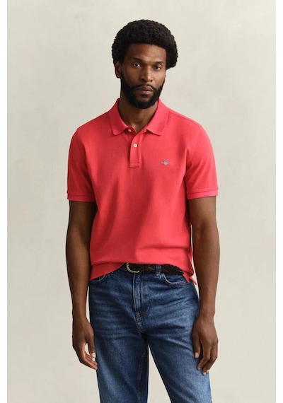 Gant Erkek Kırmızı Regular Fit Logolu Polo Yaka T-shirt-14703