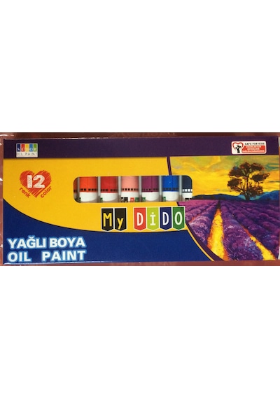 Südor Mydido 12 Renk Yağlı Boya Seti 12 Li Tüp Yağlı Boya 12X9Ml