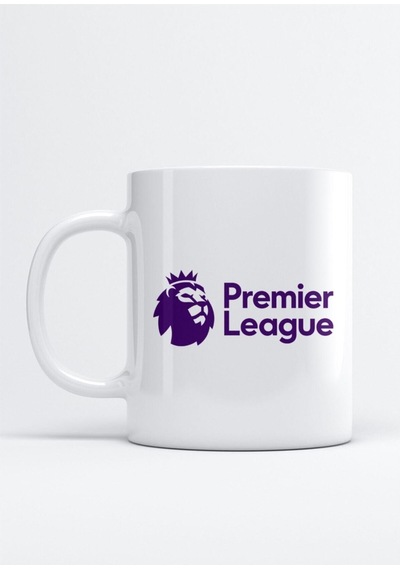 Premier League Logo Kupa Bardak Beyaz