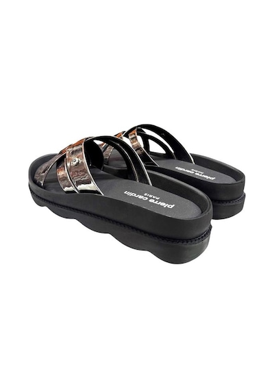 Pierre Cardin Dolgu Topuk Anatomik Taban Bayan Terlik Platin