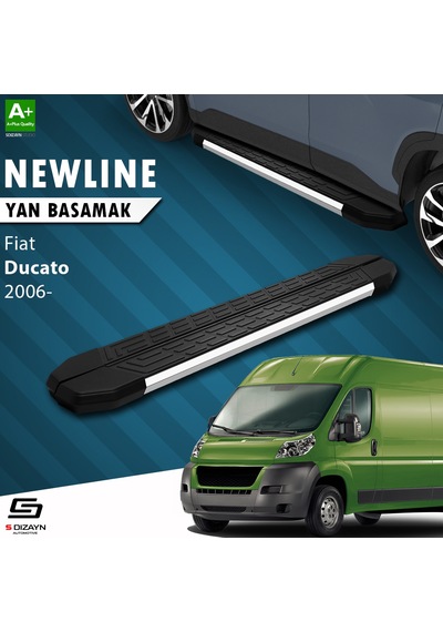 S-dizayn Fiat Ducato 3 Kısa Şase Newline Krom Yan Basamak 203 Cm 2006-2014 A+ Kalite