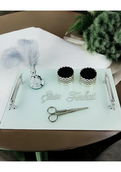 Harmonize Gümüş Nişan Tepsisi Gümüş Gümüş