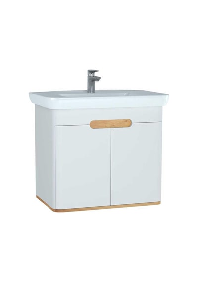 VitrA Sento Lavabo Dolabı 80 Cm Kapaklı Mat Beyaz 60785 Beyaz VitrA Sento Lavabo Dolabı 80 Cm Kapaklı Mat Beyaz 60785 Beyaz