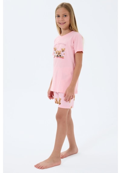 Rolypoly Kız Çocuk Pembe Şort Takım Rp3816-c-v2 Pembe