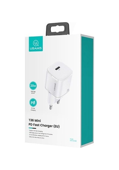 Usams T36 20W Mini Pd Hızlı Şarj Aleti 20W Usb-C Güç Adaptörü (479966621) Usams T36 20W Mini Pd Hızlı Şarj Aleti 20W Usb-C Güç Adaptörü (479966621)