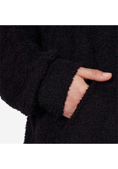 Siyah Fila Kapşonlu Sweatshirt Terry Fabric Lu411124 Siyah