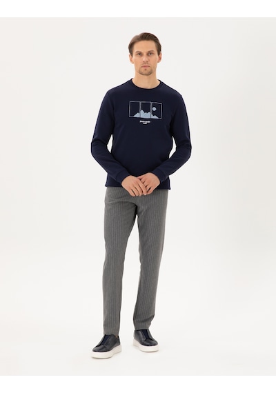 Pierre Cardin Erkek Antrasit Melanj Eşofman Altı 50290701-vr081 Antrasit Melanj