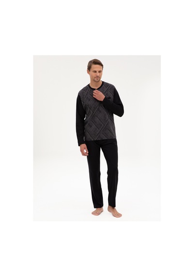 Pierre Cardin Erkek Siyah Pijama Takım 50322640-001 Siyah