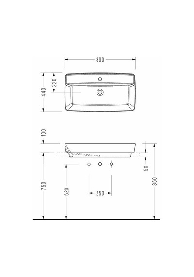 Serel Rita Tezgahüstü 80 Cm Lavabo - Rt42txs110h Diğer