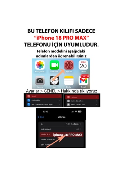 İphone 18 Pro Max Uyumlu Türkiye Harita Detaylı Türk Bayrağı Baskılı Silikon Kılıf