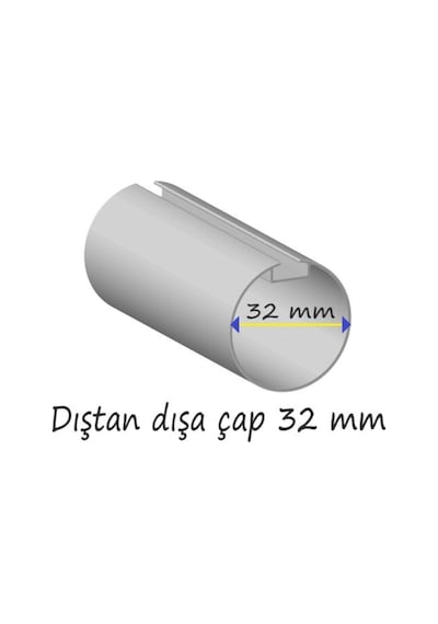 Stor, Zebra Perde Mekanizması, Makara, Standart Kasa 32 Mm 2 Li Paket Beyaz