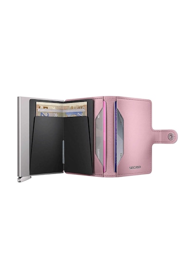 Secrid Premium Miniwallet+ Emboss Diamond Kartlık Cüzdan, Pembe Çok Renkli
