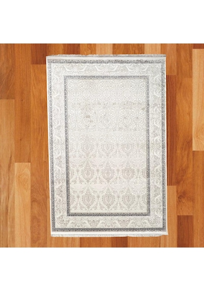 Simetri Desenli Modern 200 X 300 Bambu Yün Halı Bej