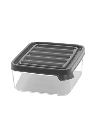 12'li 24 Parça 250 Ml Şık Ve Pratik Kahvaltılık Saklama Kabı Seti & Buzdolabı Düzenleyici Gri - 751778439 Gri