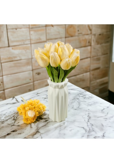 Yapay Islak Lale Altın Sarı 10 ' Lu Premium Gold Design Altın Rengi