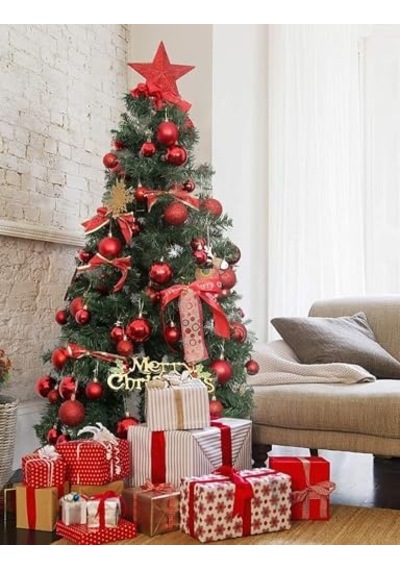 5cm 6 Adet Mini Yılbaşı Ağacı Süsü Noel Baba Ağacı Süsü 6 Adet/paket