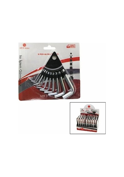 Lb 10 Parça Kartlı Alyan Anahtar Takım Seti120mm-no-1.5-10