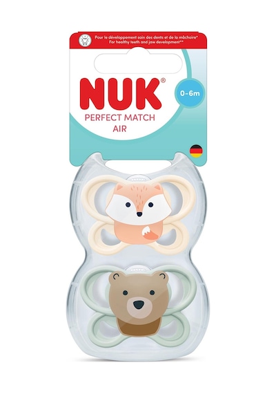 Pm Air 2'li Emzik, 0-6 Ay, Krem/ Yeşil, Unisex