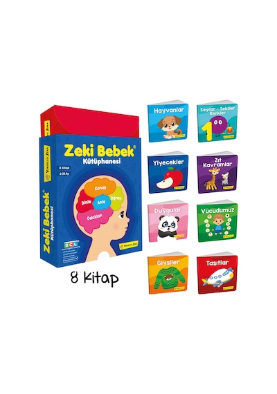 6-24 Ay Zeki Bebek Kütüphanesi 8 Li Set