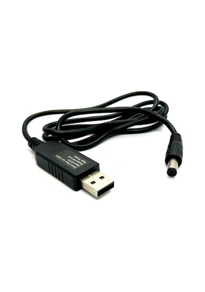 Usb Dc Dönüştürme Kablosu 5v 12v Voltaj Yükseltme Kablosu 5.5x2.5