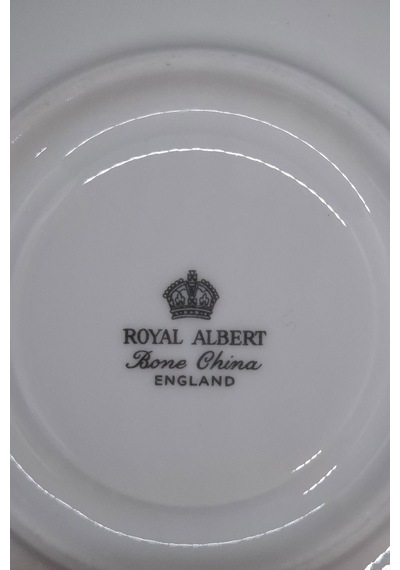 Petula Bone China England Antika Porselen Kahve Fincan Tabağı 12 Cm Pembe - Yeşil