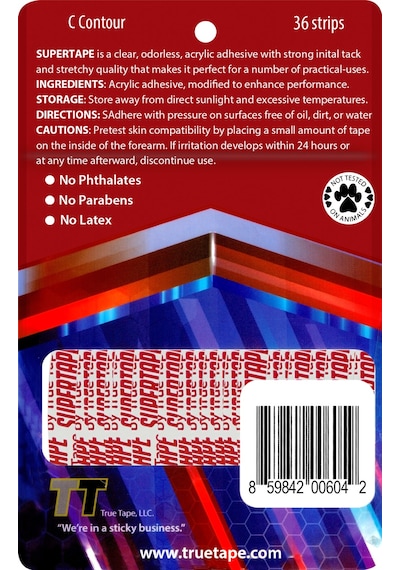 True Tape Super Tape Protez Saç Bandı 36 Adet C (2Cm X 7.5Cm)