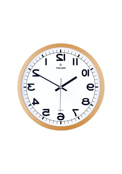 30 Cm Ölçülerinde Metal Görünümlü Sessiz Akar Duvar Saati, Şık Tasarım 0240-keçe-şekilli-48cm