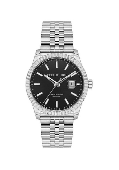 Cerruti 1881 Cıwgh0090601 Quartz Çelik Gri Siyah Kadran 40 Mm Erkek Kol Saati Gri