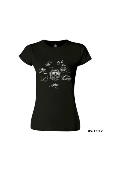 Bts - Signs Siyah Bayan Tshirt
