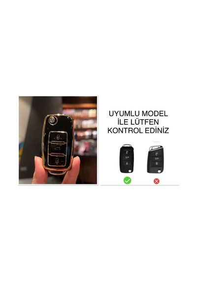 Vw Tiguan Jetta Golf Uyumlu 5 Golf Uyumlu 6 Scirocco Polo Uyumlu Caddy Uyumlu Anahtar Kılıf